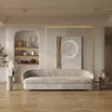 4 Seater Modern Silver Sofa