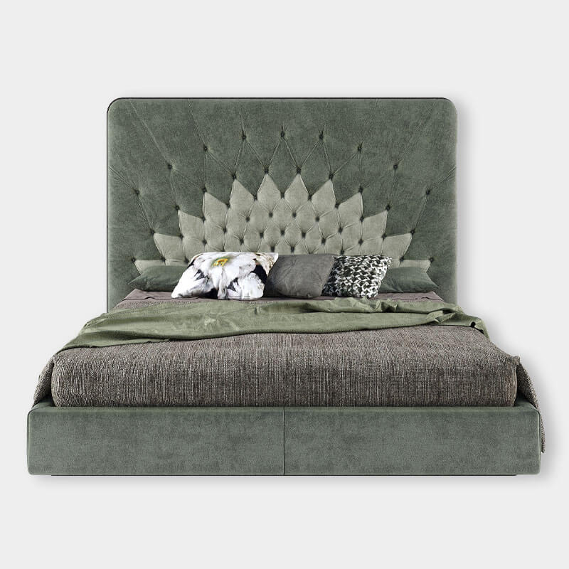 Upholstered king size bed online