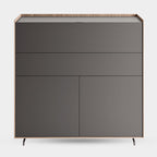 Multipurpose Grey Storage Cabinet With Drawer