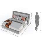 Upholstered king size bed online
