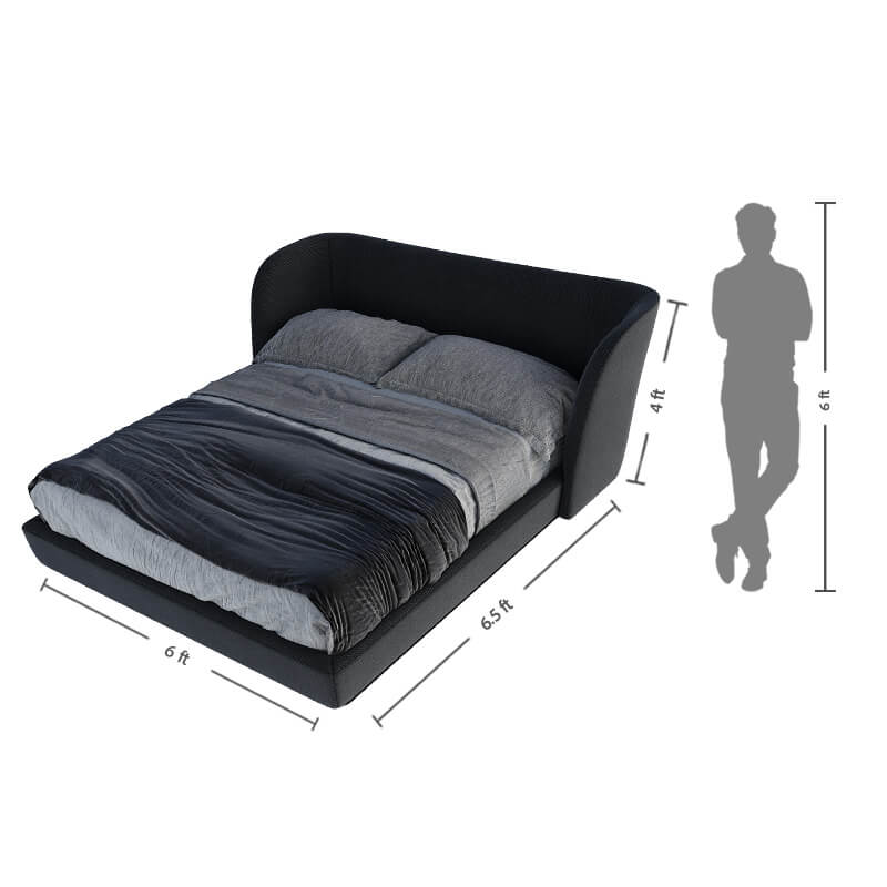 Upholstered king size bed online