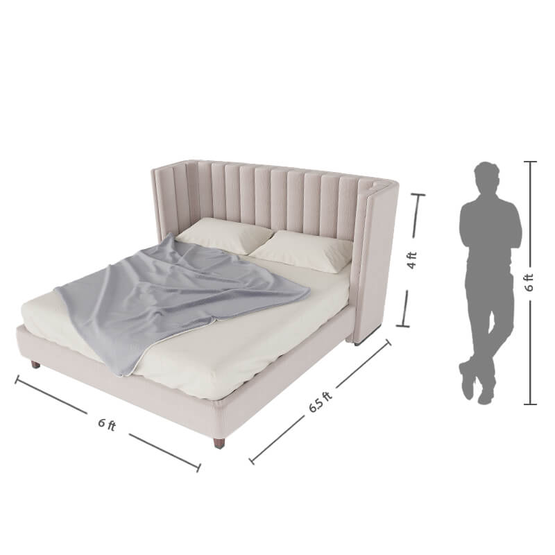 Upholstered king size bed online