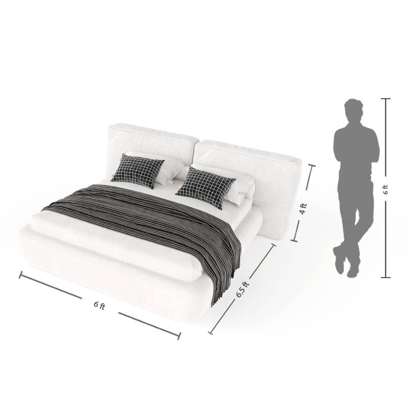 Upholstered king size bed online