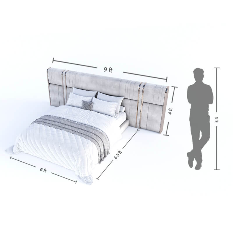 Upholstered king size bed online