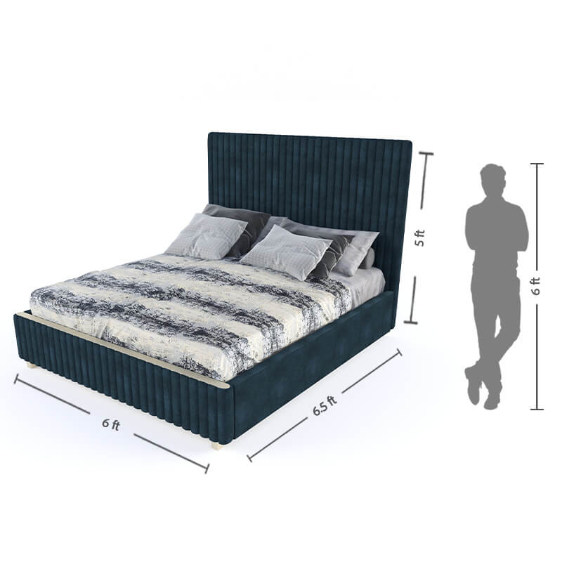 Upholstered king size bed online