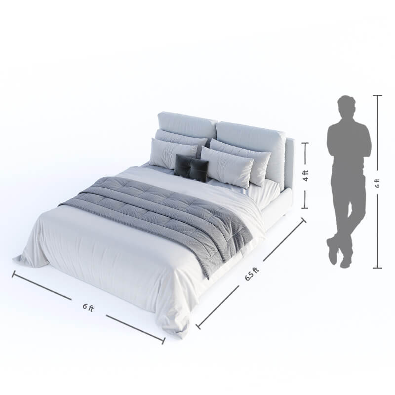 Upholstered king size bed online