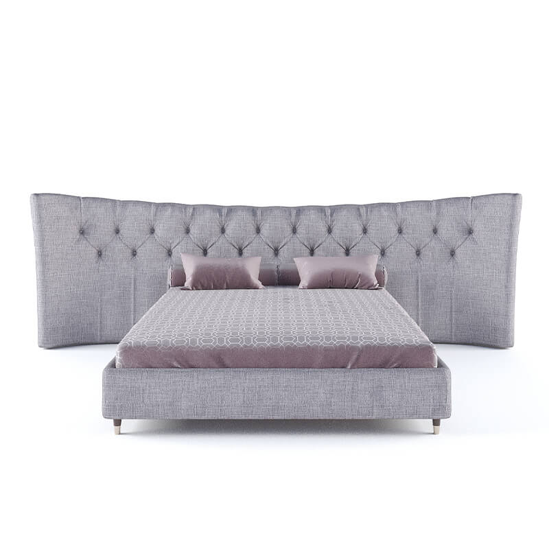 Upholstered king size bed online