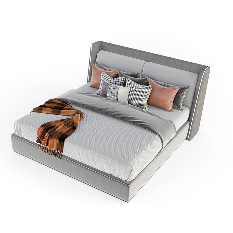 Upholstered king size bed online