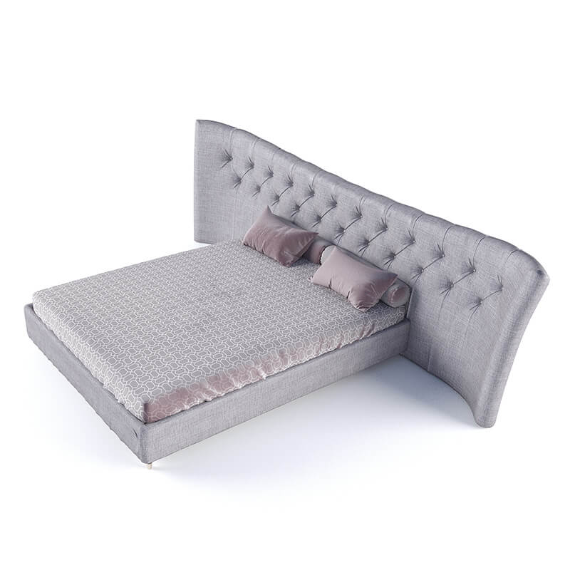 Upholstered king size bed online