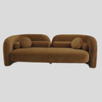 3 Seater Modern Comfy Tan Brown Lounge Sofa