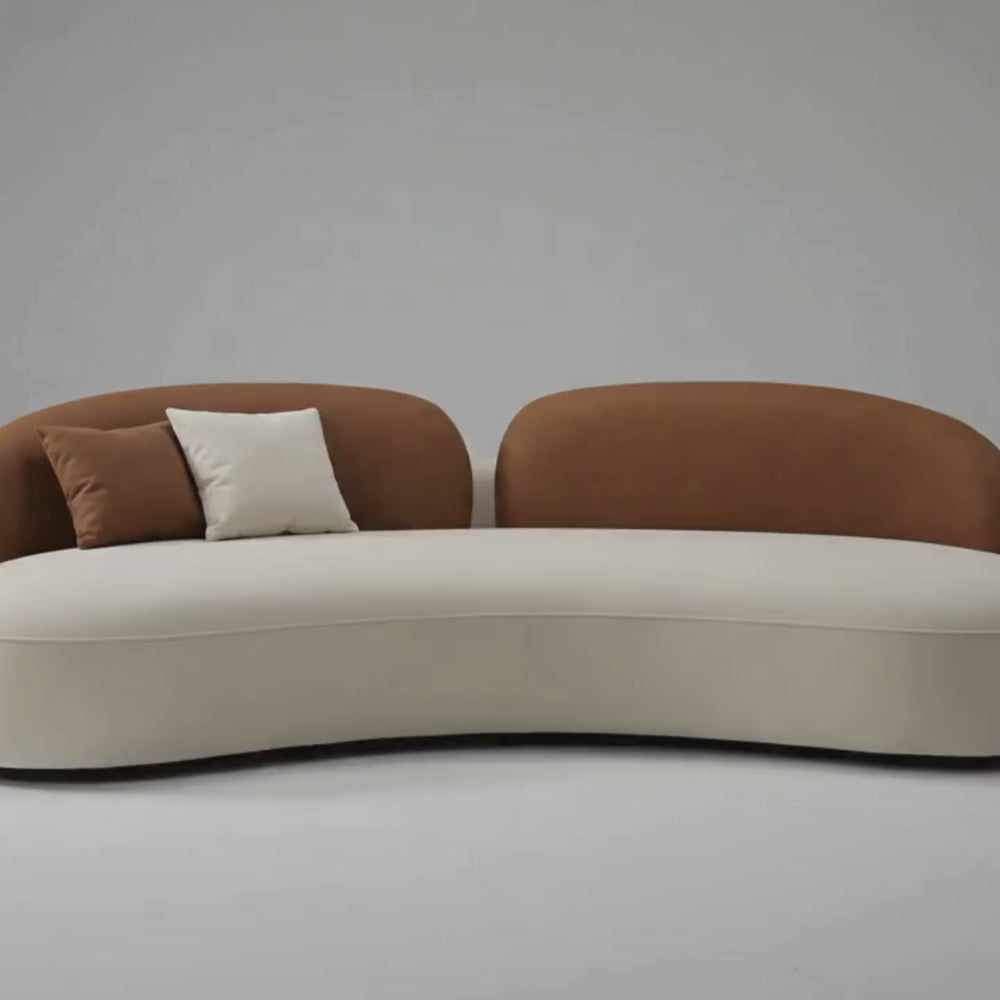 4 Seater Cocoa Ivory Luxe Lounge Sofa