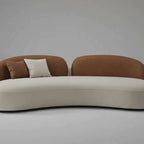 4 Seater Cocoa Ivory Luxe Lounge Sofa