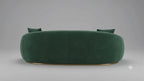 3 Seater Olive Green Modern Curved Sofa